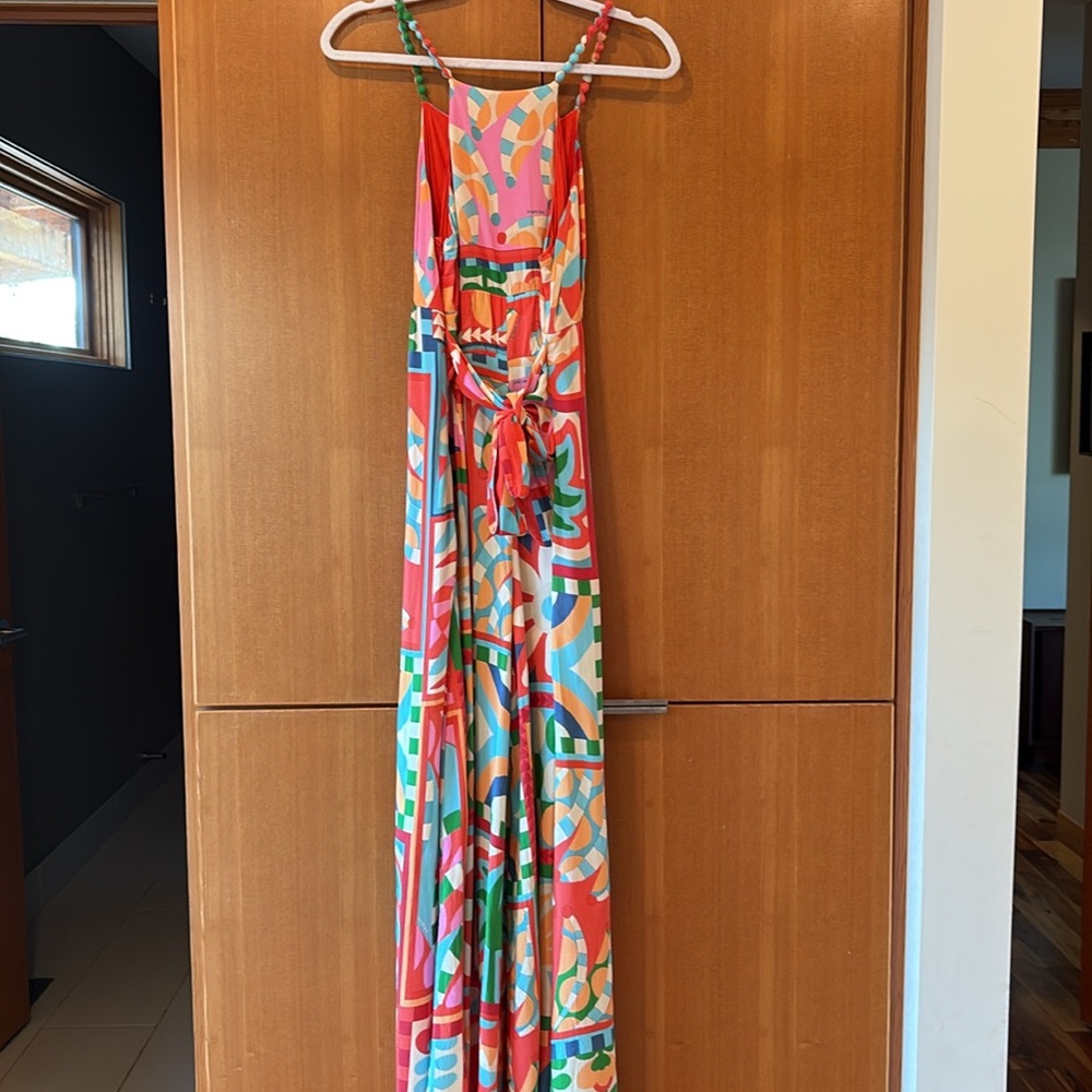 Farm Rio Cut-Out Halter Jumpsuit - Picture 7 of 7